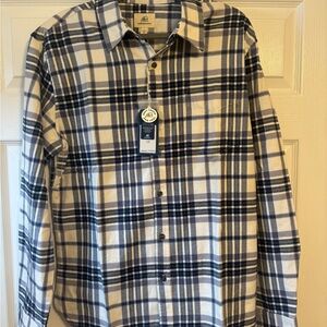 Surfside Supply Navy and White Plaid Shirt